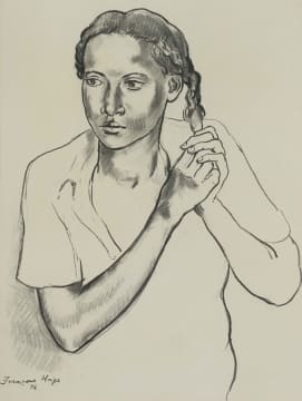 François Krige; Portrait of a Young Girl