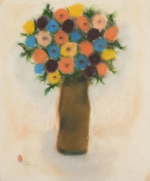 Pieter van der Westhuizen; Flowers in a Vase