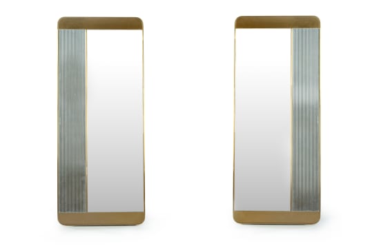 Pair of contemporary wall mirrors