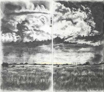 Themba Khumalo; In the Midst of the Storm There is Always Hope, diptych