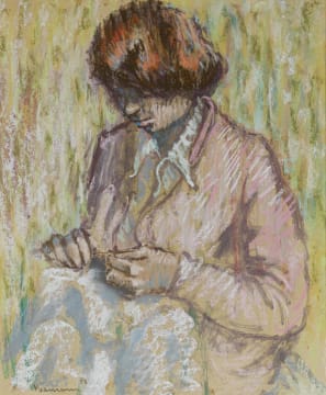 Hennie Niemann Snr; Woman Sewing