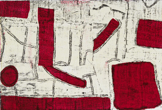 Hannes Harrs; Abstract Composition with Red