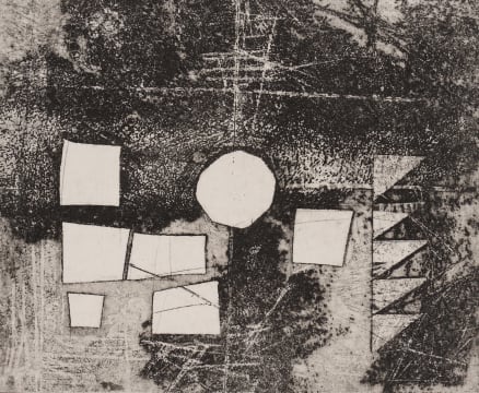 Hannes Harrs; Untitled (Abstract Composition with Shapes)
