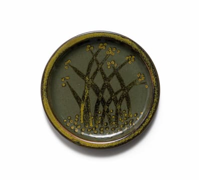 Esias Bosch; Plate with plant motif