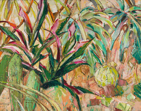 Barbara Grace Burry; Flowerbed Study