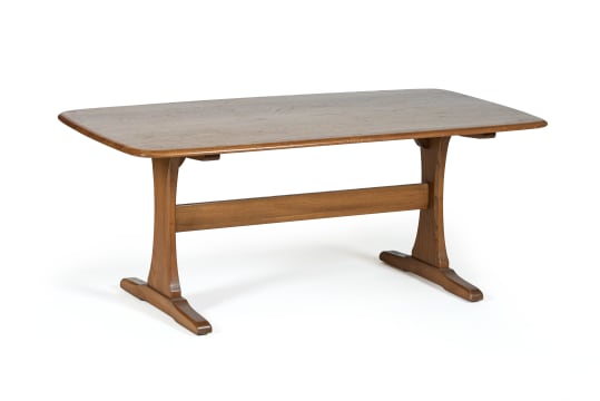 Refectory style oak coffee table, England