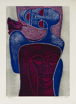 Lucky Sibiya; Two Figures and a Bird