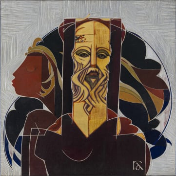 Raymond Andrews; Bearded Figure and Head in Profile
