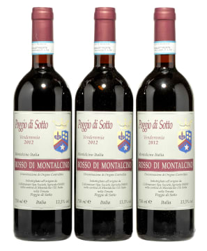 Poggio di Sotto; Rosso di Montalcino; 2012; 3 (1 x 3); 750ml