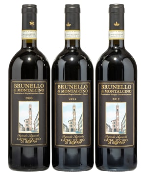 Canalicchio di Sopra; Brunello di Montalcino; 2008,2012; 3 (1 x 3); 750ml