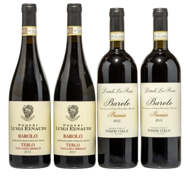 Italian Collection; Luigi Einaudi,Poderi Colla; 2015; 4 (2 x 2); 750ml