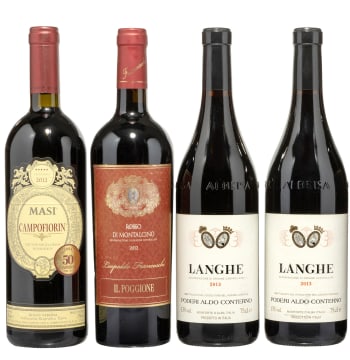 Italian Collection; Aldo Conterno,Il Poggione,Masi Campofiorin; 2012,2013; 4 (1 x 4); 750ml