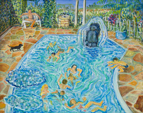 Rain Battiss; Swimming Pool Thoughts on a Beautiful Morning