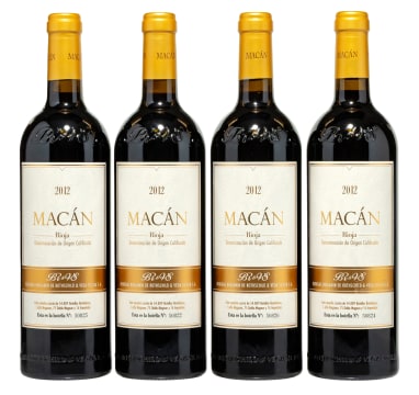 Macán; Rioja; 2012; 4 (1 x 4); 750ml