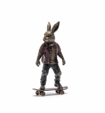Carol Cauldwell; Skater Bunny Red