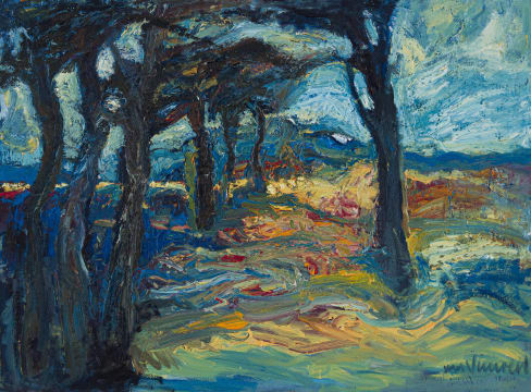 André van Vuuren; Landscape with Trees