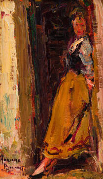 Adriaan Boshoff; Woman Standing in a Doorway
