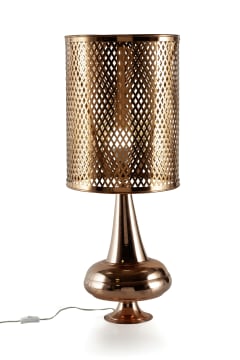 Mid-century copper table lamp