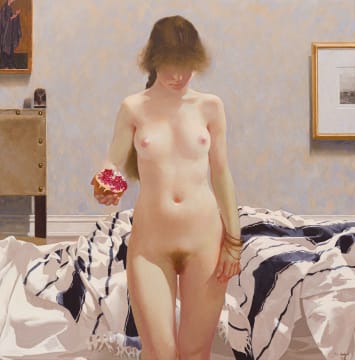 Neil Rodger; Nude with a Pomegranate