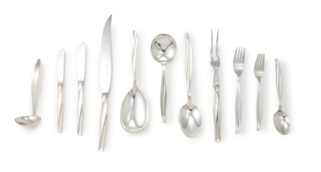 A part set of Danish silver-plated flatware, 'Gero 90' designed by Dick Simonis, c.1944-1974