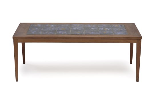 Teak and ceramic tile coffee table, Denmark