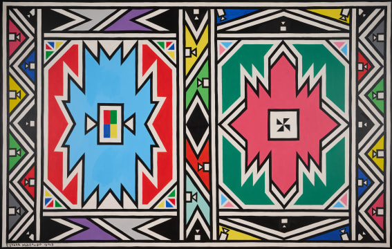 Esther Mahlangu, Ndebele Abstract