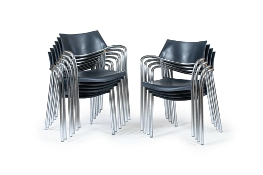 Set of ten 'Splash' stackable armchairs for Amat, Spain