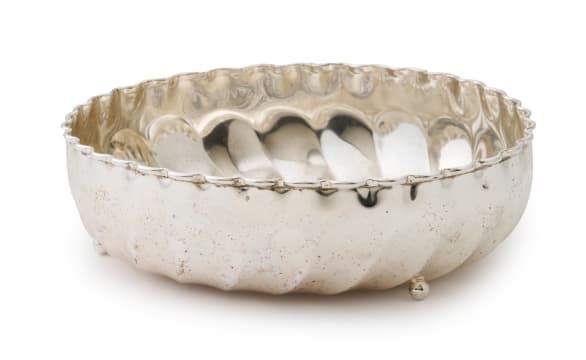 An Italian silver-plated dish, Chineli, 20th century