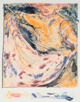 Anna van der Ploeg; Abstract Figure in Orange