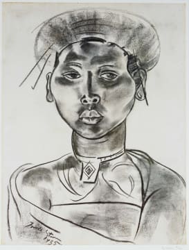 Irma Stern; Head of an African Girl, poster