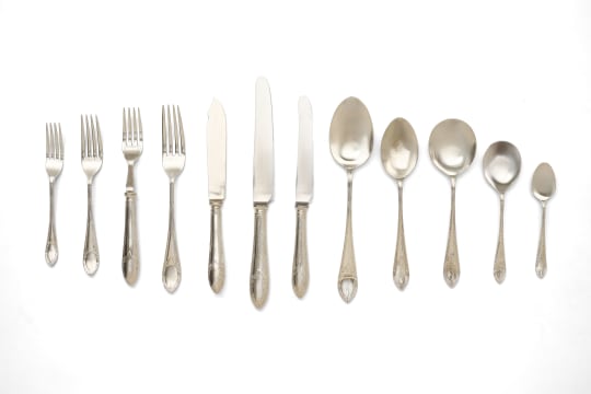 A part set of silver-plated flatware, Harrison Brothers & Howson, Sheffield, 20th century