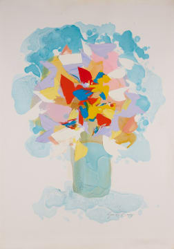 George Boyes; Flowers in a Vase