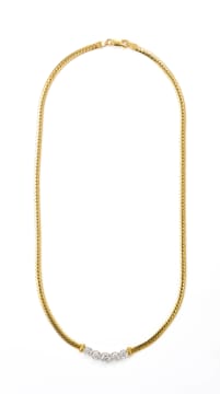 Diamond Italian gold chain
