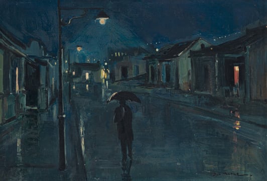 Don Madge; Nighttime Street Scene
