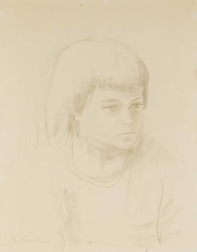 Maggie Laubser; Portrait of a Girl