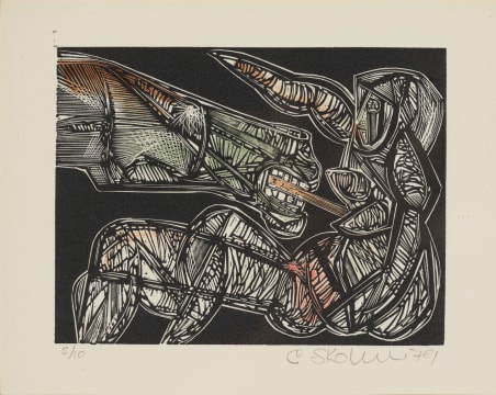Cecil Skotnes; Beast Threatening a Woman
