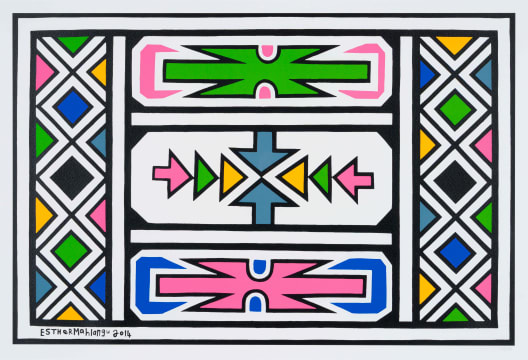 Esther Mahlangu; Untitled