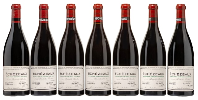 Romanée-Conti; Échézeaux; 1999, 2007, 2010, 2015; 7 (1 x 7); 750ml