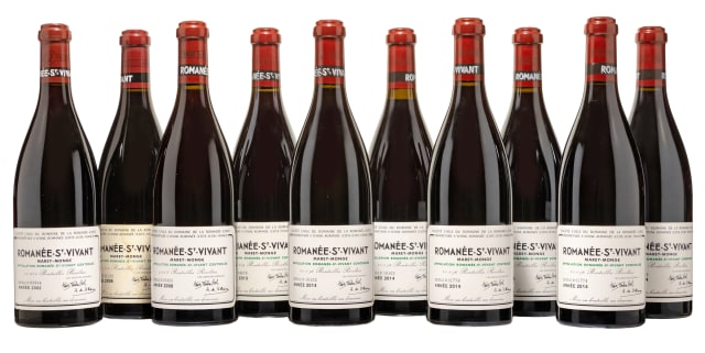 Romanée-Conti; Romanée-Saint-Vivant; 2002, 2006, 2008, 2013, 2014; 10 (1 x 10); 750ml