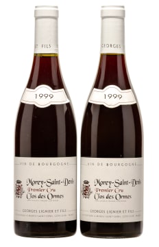 Georges Lignier et Fils; Morey-Saint-Denis 1er Cru Clos des Ormes; 1999; 2 (1 x 2); 750ml