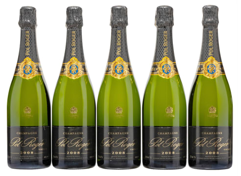 Pol Roger; Vintage Brut; 2008; 5 (1 x 5); 750ml