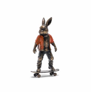 Carol Cauldwell; Skater Bunny Orange