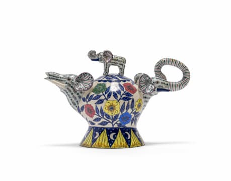 Ardmore Ceramic Studio; Small elephant teapot with poetry