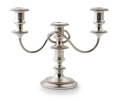 A silver-plated candelabra, Barker Ellis & Co, Birmingham, 20th century