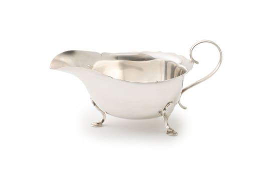 A George V silver sauce boat, Mappin & Webb, Sheffield, 1930
