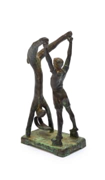 Guy du Toit; Man and Upside Down Hare