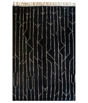 Black Berber rug, Morocco
