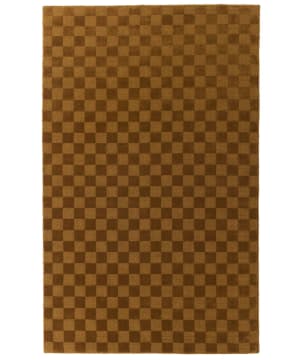 Herringbone; Château tobacco rug, India