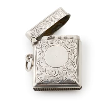 A Victorian silver striker, William Hutchinson, Birmingham, 1899
