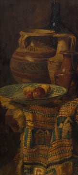 Theodor Franciscus Goedvriend; Still Life with Vessels and Fruit